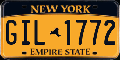 NY license plate GIL1772
