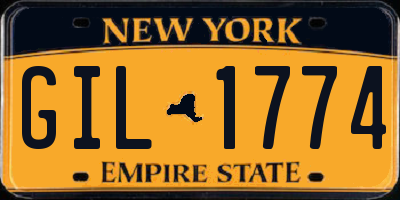 NY license plate GIL1774