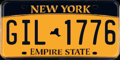 NY license plate GIL1776