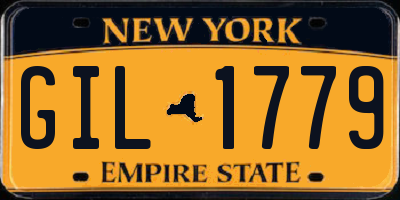 NY license plate GIL1779