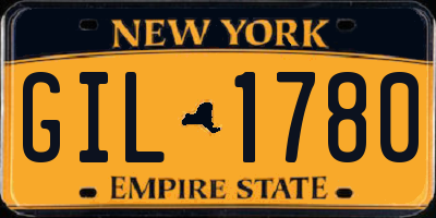 NY license plate GIL1780