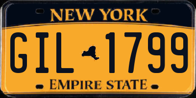 NY license plate GIL1799