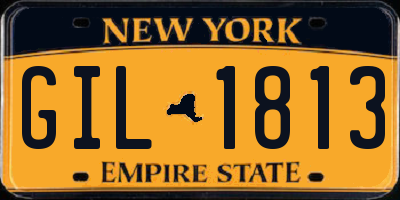 NY license plate GIL1813