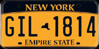 NY license plate GIL1814