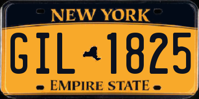 NY license plate GIL1825