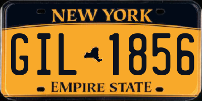 NY license plate GIL1856