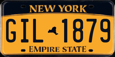 NY license plate GIL1879