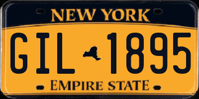 NY license plate GIL1895