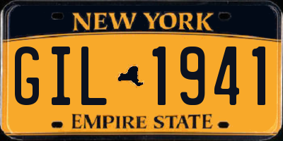 NY license plate GIL1941
