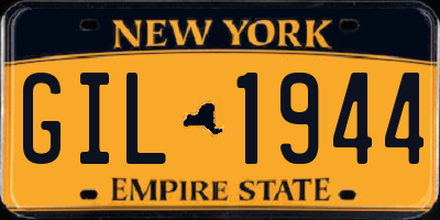 NY license plate GIL1944