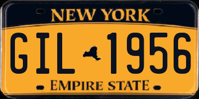 NY license plate GIL1956