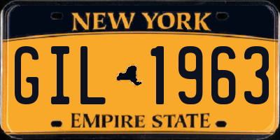 NY license plate GIL1963
