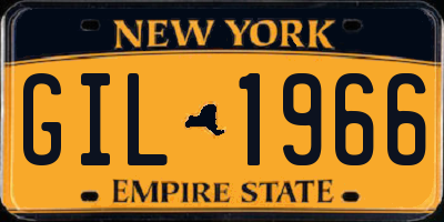 NY license plate GIL1966