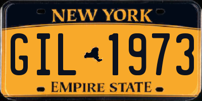 NY license plate GIL1973
