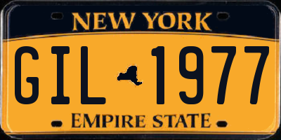 NY license plate GIL1977