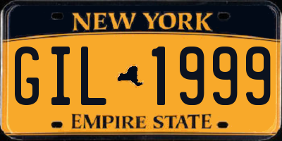 NY license plate GIL1999