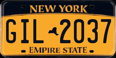 NY license plate GIL2037