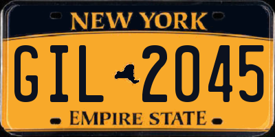 NY license plate GIL2045