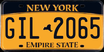 NY license plate GIL2065