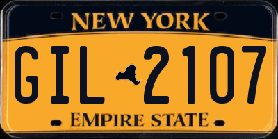 NY license plate GIL2107