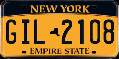 NY license plate GIL2108