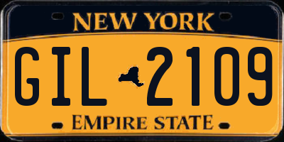 NY license plate GIL2109