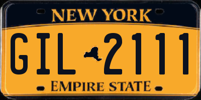 NY license plate GIL2111