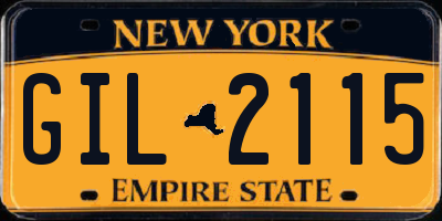 NY license plate GIL2115