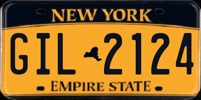 NY license plate GIL2124