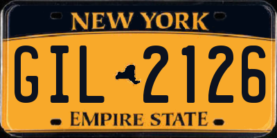 NY license plate GIL2126