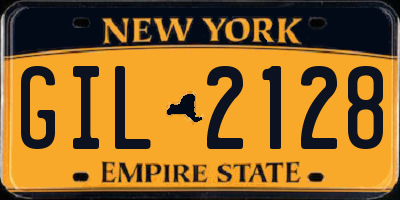 NY license plate GIL2128