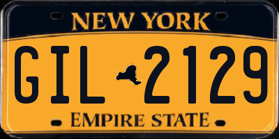 NY license plate GIL2129