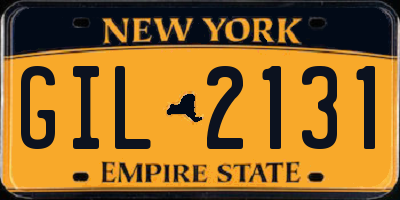 NY license plate GIL2131