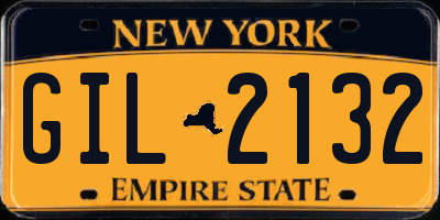 NY license plate GIL2132