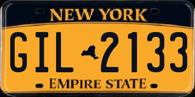 NY license plate GIL2133