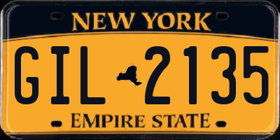 NY license plate GIL2135
