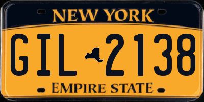 NY license plate GIL2138