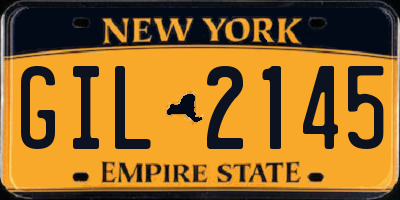 NY license plate GIL2145