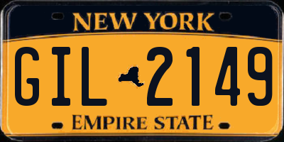 NY license plate GIL2149