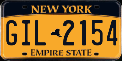 NY license plate GIL2154
