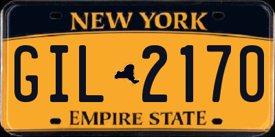 NY license plate GIL2170