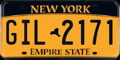 NY license plate GIL2171