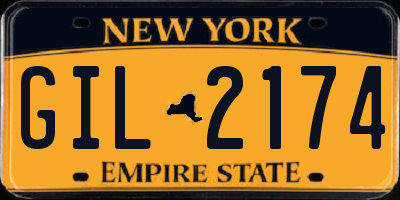 NY license plate GIL2174