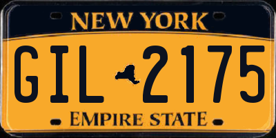 NY license plate GIL2175