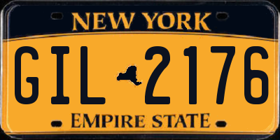 NY license plate GIL2176