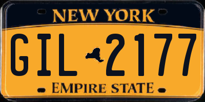 NY license plate GIL2177