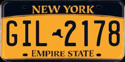 NY license plate GIL2178