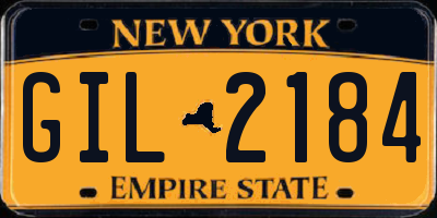 NY license plate GIL2184