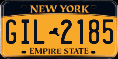 NY license plate GIL2185