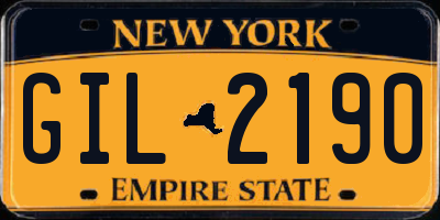 NY license plate GIL2190